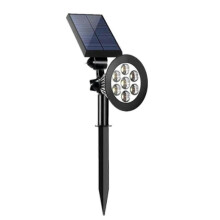 Solar Powered Operated 7LEDs Outdoor Lawn Lamp Ground Spike Light Wall Mounted Light Sensitive Light