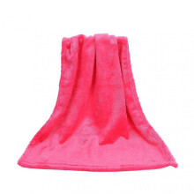 (70x100cm, Rose Red) Coral Fleece Blankets Super Soft Shaggy Universal Solid-color Fleece Blankets For Sofa Qinhai