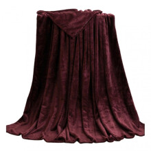 (50x70cm, Wine Red) Coral Fleece Blankets Super Soft Shaggy Universal Solid-color Fleece Blankets For Sofa Qinhai