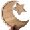 Wooden Ramadan Eid Mubarak Decorated Moon And Stars Dinner Plate 2
