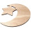 Wooden Ramadan Eid Mubarak Decorated Moon And Stars Dinner Plate 3