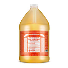 Dr. Bronner's - Pure Castili vloeibare zeep (Tea Tree 1 gallon) - Gemaakt met organische olin 18-in-1 toepassingen: Acne-gevoelige huid Roos Wa