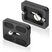 2 pcs pu-50 aluminum alloy quick release plate 50mm universal 1/4 screw quick release plate adapter compatible for arca swiss benro tripod ball head c