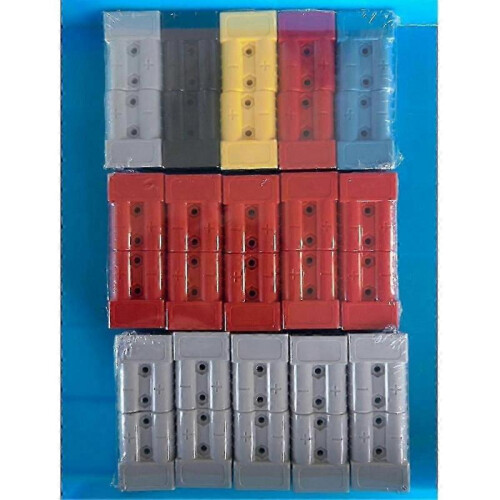 10pcs Anderson Style Plug Connector 50a with Anderson Handle Forklift Battery Charging Quick Connec 2