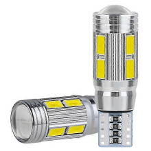 2PCS W5W T10 12V 6000K 5630 10 SMD Car LED Bulb Canbus License Plate Wedge Side Turn Singal Light Super Bright White