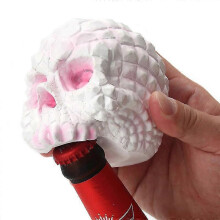 Funny Skull Head Bottle Opener - Small Skull Head Ornament Beer Opener for Home Decor