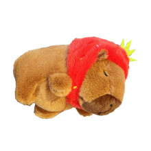 Capybara Plüsch Schlüsselanhänger Adorable Soft PP Baumwolle Small Stuffed Animal Anhänger für Rucksack Tasche Geldbeutel Typ 3