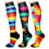 (L xl, 5) 3/5/6/7/8 Pairs Calf Shaping Compression Socks Elastic Sports Socks with Multi-patterns 4