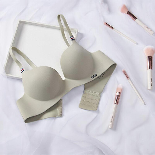 Female's Bra no Trace Wireless Gathered Lining Composition Spandex Lightweight Comfortable 2