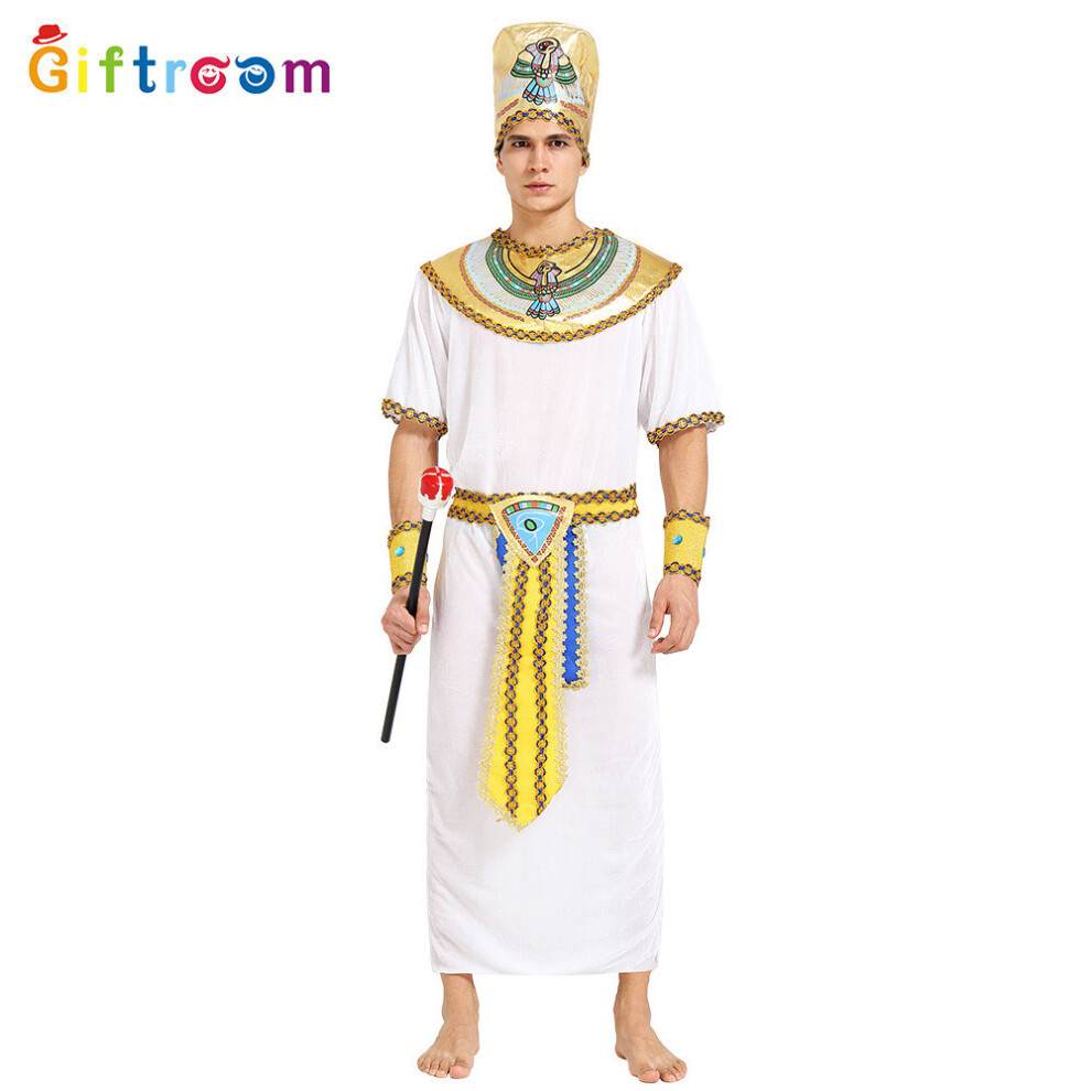 (A) Costume Eyecatching Egyptian For Couples In Polyester Fabric For Stage And Events Themed-image-OPC-PJ9DNRB-NEW