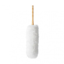 (Large, White) Microfiber Duster Lightweight Duster Comfortable Grip with Bendable Head