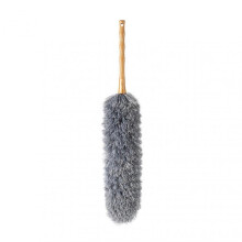 (Large, Gray) Microfiber Duster Lightweight Duster Comfortable Grip with Bendable Head