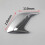 (Silver) 2Pcs DIY Car Auto Decorative Side Vent Air Flow Guard Intake Stickers 2