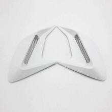 (White) 2Pcs DIY Car Auto Decorative Side Vent Air Flow Guard Intake Stickers