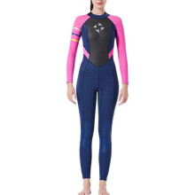 (X, Black Red Sleeves) Wetsuits Women 3mm Neoprene Diving Suits Surfing Swimming Long Sleeve Keep Warm Back Zip for Water