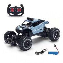 (765-3, Blue Grey) 2.4G Remote Control RC Car Off-Road 4-Wheel Drive Rechargeable Toy Car