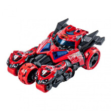 (Red) Children's Alloy Toy Car Ejection Vehicle Pull Back 3 in 1 Vehicle Kids Gift