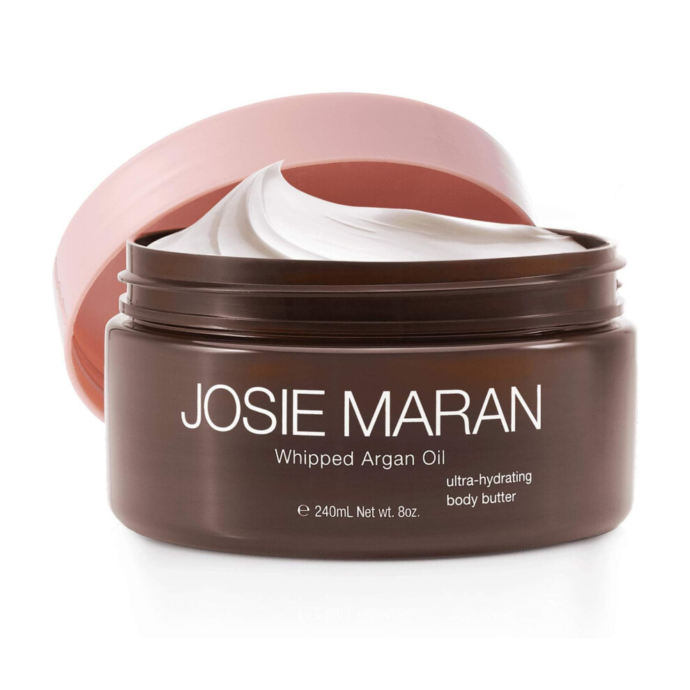 Josie Maran Whipped Body Butter - Hydrate Soften & Revitalize Skin With Argan Oil Shea Butter Avocado Oil & Fatty Acids - Dry Skin Body Moistu