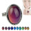 Adjustable Mood Ring Temperature Change Color Retro Fake Imitation Gem Ring 1