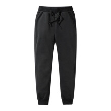 (M, Black) Man Thermals Fleece Trousers Thickened Fleece Lined Casual Sports Trousers Winter