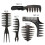 (7) Slicked-Back Professional Styling Comb Anti Static Hair Brush For Men 2