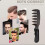 (7) Slicked-Back Professional Styling Comb Anti Static Hair Brush For Men 3