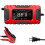 (Red) Battery Charger Battery Maintainer Fully Automatic with LCD Display Trickle 2