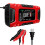 (Red) Battery Charger Battery Maintainer Fully Automatic with LCD Display Trickle 1