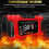 (Red) Battery Charger Battery Maintainer Fully Automatic with LCD Display Trickle 4