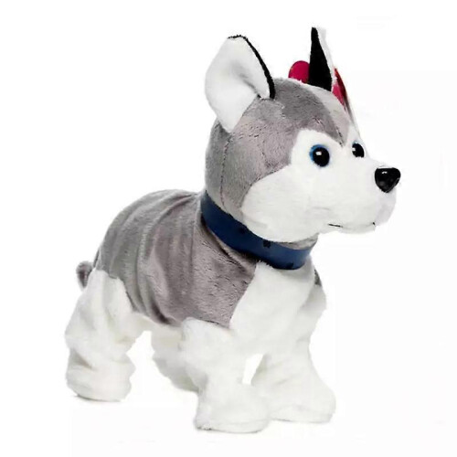 Electronic Robot Dog Sound Control Kids Plush Toy Interactive Bark Stand Walk 2
