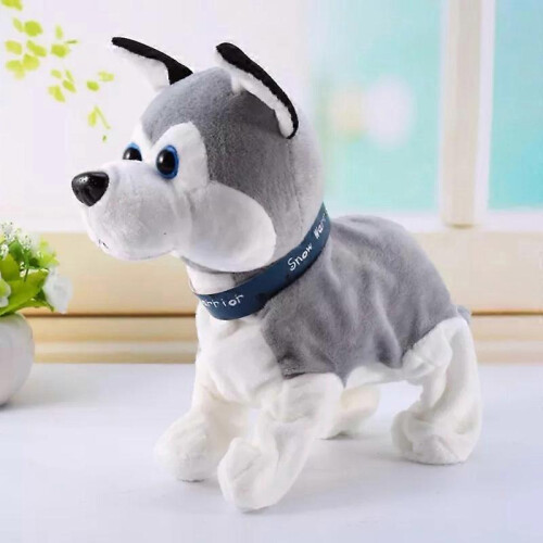 Electronic Robot Dog Sound Control Kids Plush Toy Interactive Bark Stand Walk 1