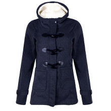 (4XL, Purplish Blue) Women Outwear Winter Warm Hooded Coat Windproof Long Sleeve Thicken Parka