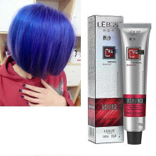 (Blue)1 Pcs Hair Tint Colorant Semi Permanent Long Lasing Hair Cream Color Dye Paint