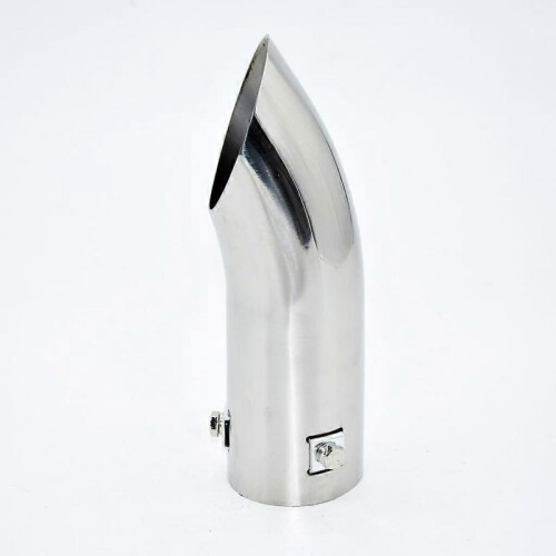 Car Vehicles Exhaust Flex Pipe Stainless Steel Tail End Pipe Tips 59mm 185mm 1