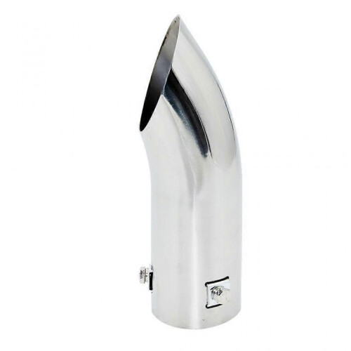 Car Vehicles Exhaust Flex Pipe Stainless Steel Tail End Pipe Tips 59mm 185mm