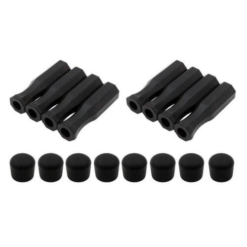 16 Pieces Octagonal Handles and Safety End Caps Standard Foosball Tables