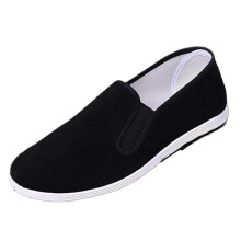 (Black 40) Chinese Traditional Cotton Cloth Oxford Sole Unisex Black Size 39-44 for Men