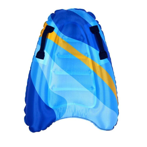 (Blue Stripe) Inflatable Surfboard Children Inflated Surf Board Swimming Learning Kickboard 1