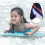 (Navy Stripe) Inflatable Surfboard Children Inflated Surf Board Swimming Learning Kickboard 3