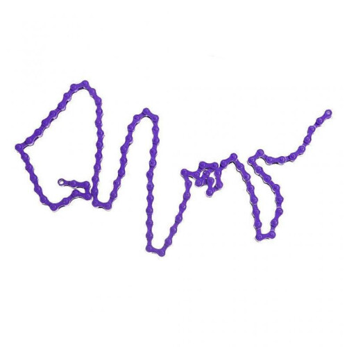 (1/2" x 1/8", Purple) High Strength Stee Single Single Speed Chain Fixed Gear BMX 1