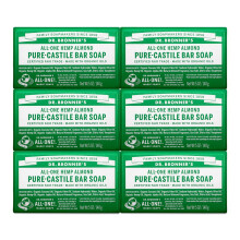Dr. Bronner's - Pure-Castile Barsbe (Mandel 5 oz 6-Pack) - Lavet med organiske olier til ansigts krop og hr Sknsom og fugtgivende biologisk ne