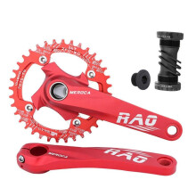(red axis 36T) Mountain Bicycle Crankset MTB Crank 104BCD Aluminum Alloy Crank And Bottom