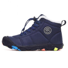 (37, blue) Boys Girls Walking Shoes Winter Boots Kids Trekking Shoes Adult Winter Warm Padded Boots Outdoor Camping Non-slip Shoes