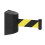 (2m Black) Fixed Wall Mount Retractable Belt Barrier, Retractable Barrier Belt, Automatic 1
