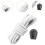 (White) Elastic Bungee Cord Kayak Stretch String Rope Paddle Boarding SUP Storage with 5