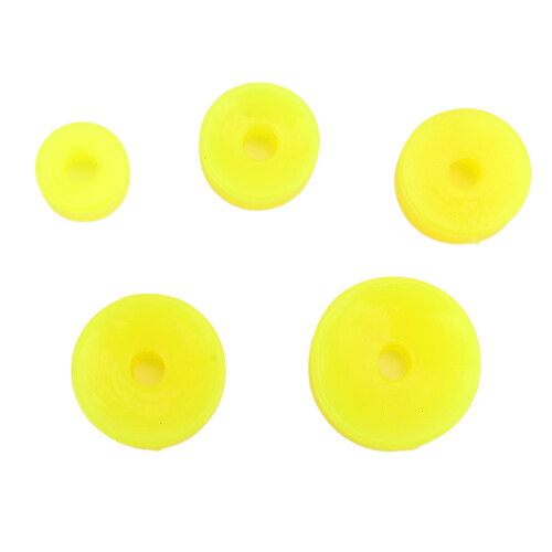 5 pezzi di cuscini per orologi, base fissa, giallo, 20-35mm 2
