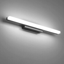 LED Bathroom Mirror Light 40CM Cold White 9W 6000K Black Interior Bathroom Light Lamp Bathroom Lighting 800LM Non-dimmable [Energy Class F]