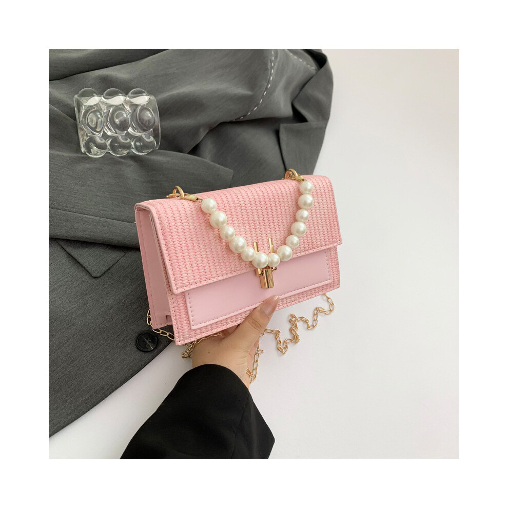 (Pink) Fashionforward Bag Small With Chic Chain Detail And Inside Phone For Pocket Women-image-OPC-PJ9F8ZS-NEW