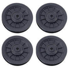 4 Pcs Gym Equipment Part Pulley Wheel Replace Ab Roller Wheel Replacement Gym Pulley