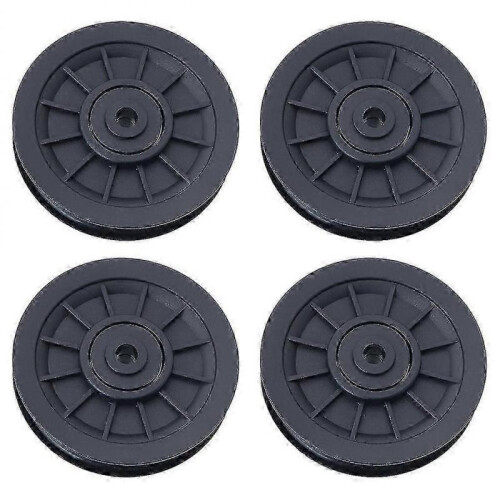 4 Pcs Gym Equipment Part Pulley Wheel Replace Ab Roller Wheel Replacement Gym Pulley